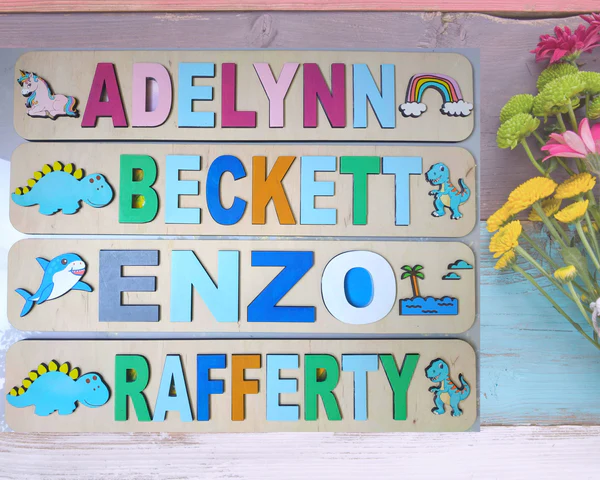Toddler name puzzle