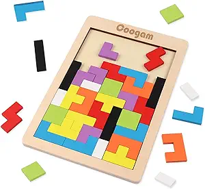 Coogams Wooden Puzzle Blocks Brain Teaser