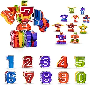 Lydaz Number Bots Math Toy for Preschool Kids
