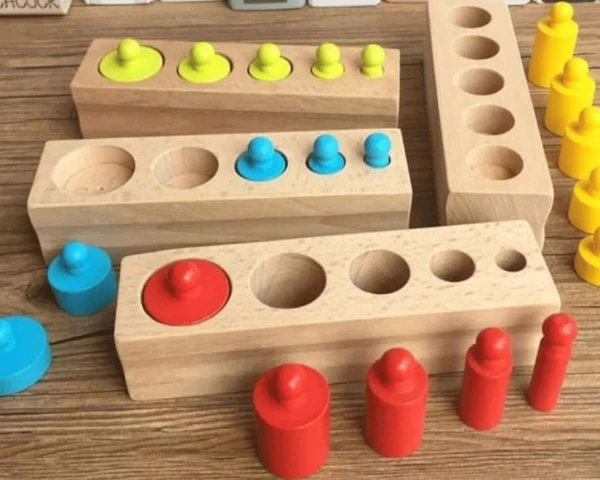 Wooden Montessori Cylinders