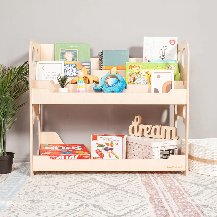 Floor Standing Montessori Shelf for Kids Room