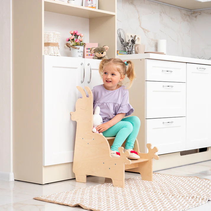 Kitchen Step Stool - WoodandHearts