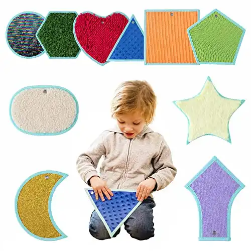 ODOXIA Sensory Mats for Autistic Children | Sensory Tiles for Kids | Sensory Wall Panel | Sensory Mats (Shapes) | Sensory Toys | Sensory Room Equipment | Sensory Disorder Toys for Tactile Play