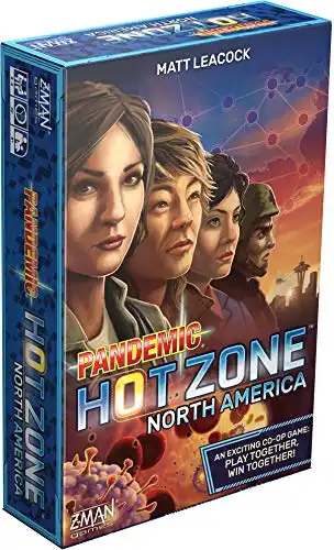Pandemic Hot Zone: North America Board Game - Unite to Save The Continent! Cooperative Strategy Game for Kids and Adults, Ages 8+, 2-4 Players, 30 Minute Playtime, Made by Z-Man Games