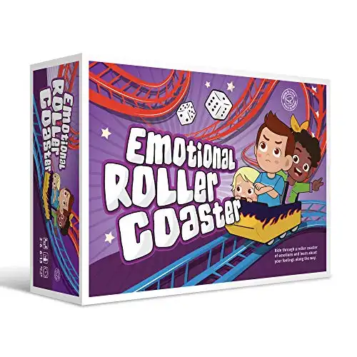 Emotional Rollercoaster | Anger Management Board Game For Kids & Families | Therapy Learning Resources | Anger Control Card Game | Emotion Board Games Games For Kids ages 4-8 -12 | Social Emotiona...
