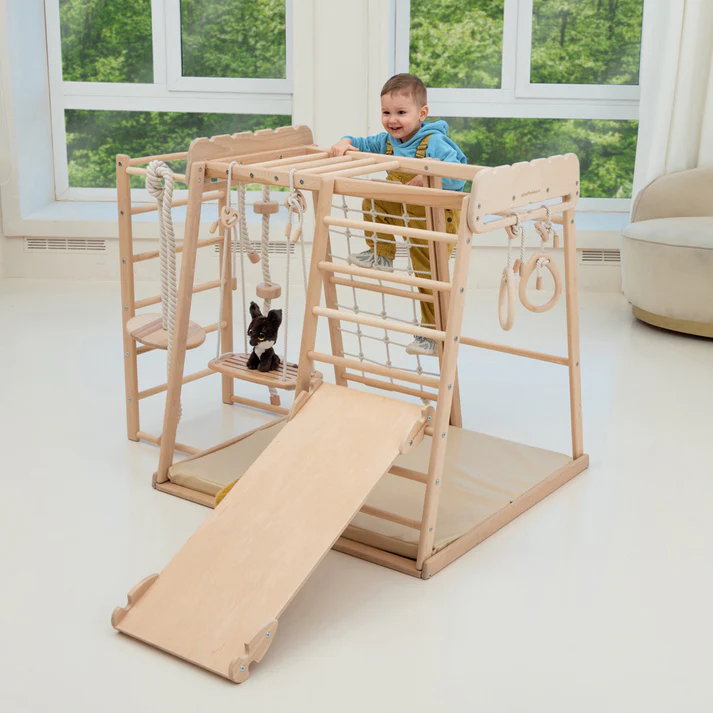 Indoor Jungle Gym for Kids - WoodandHearts