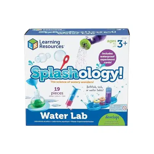 Learning Resources Splashology! Water Lab Science Kit, STEM Playtime, Water Activities, 19 Pieces, Ages 3+