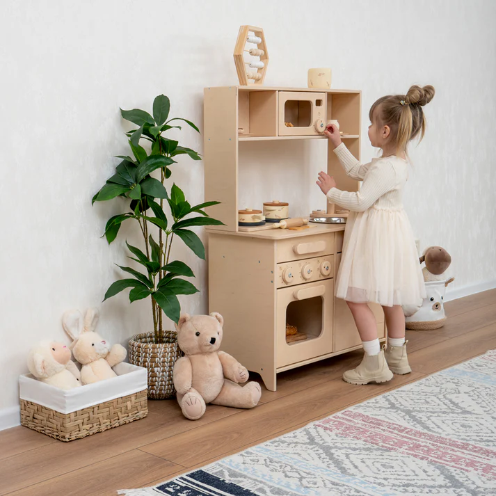 Montessori Play Kitchen - WoodandHearts